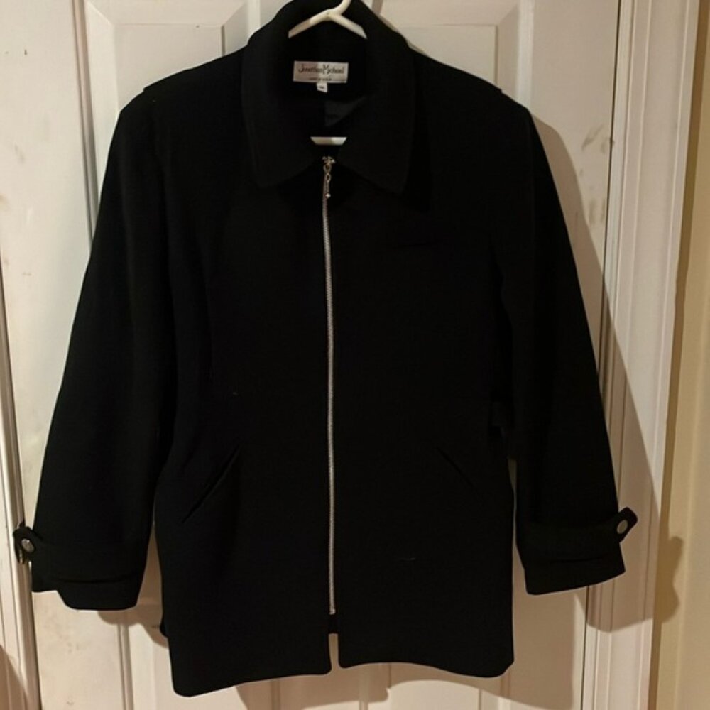 Jonathan Michael women’s wool coat, black, size medium
